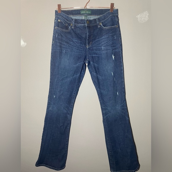 Ralph Lauren Blue Denim Jeans Bootcut Size 8 - Picture 1 of 5